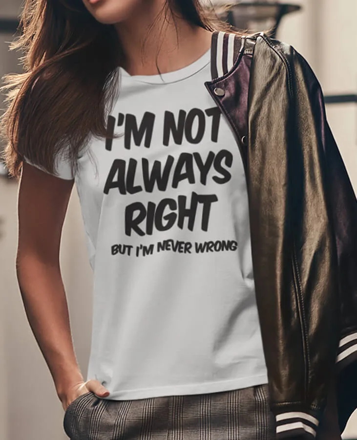 I'M NOT ALWAYS RIGHT - Image 3